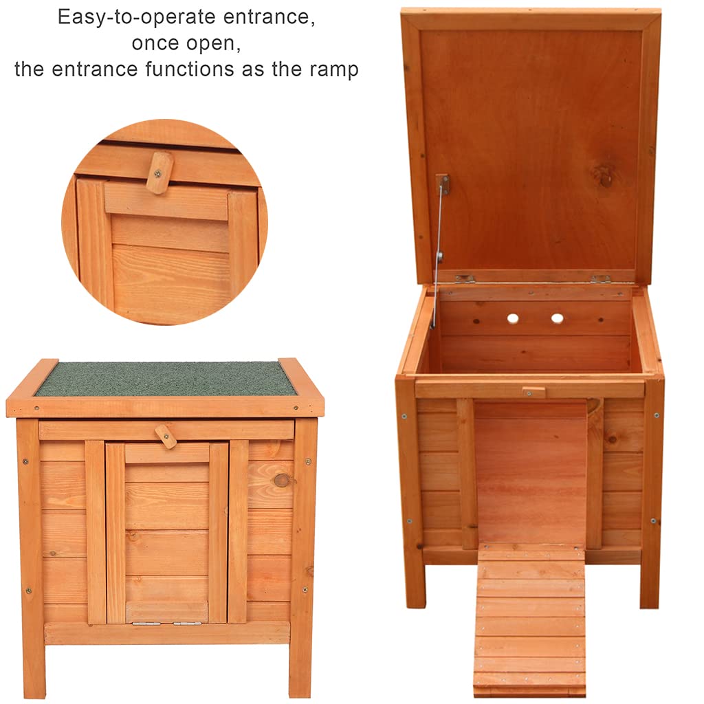 Weatherproof Wooden Cat House N154643