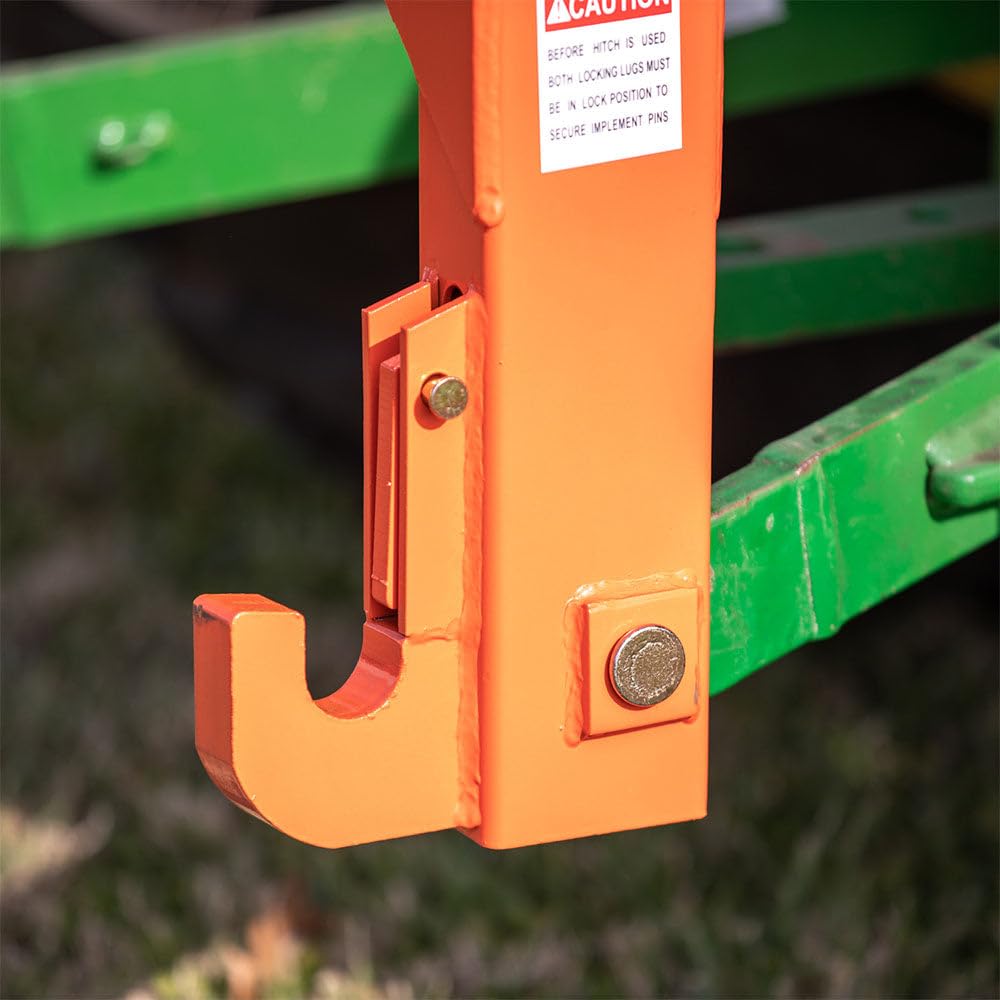 3 Point Quick Hitch Category 1 Tractor 3000 LB Lifting Capacity Orange B603