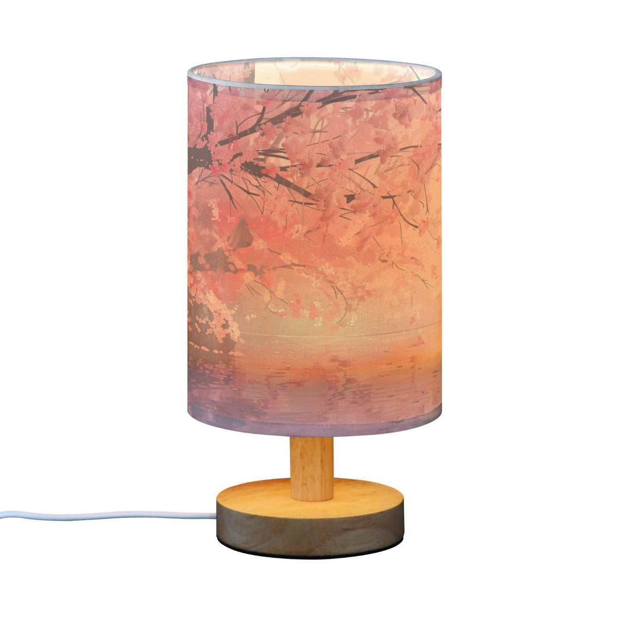 Pink Floral Bedside Table Lamp S930