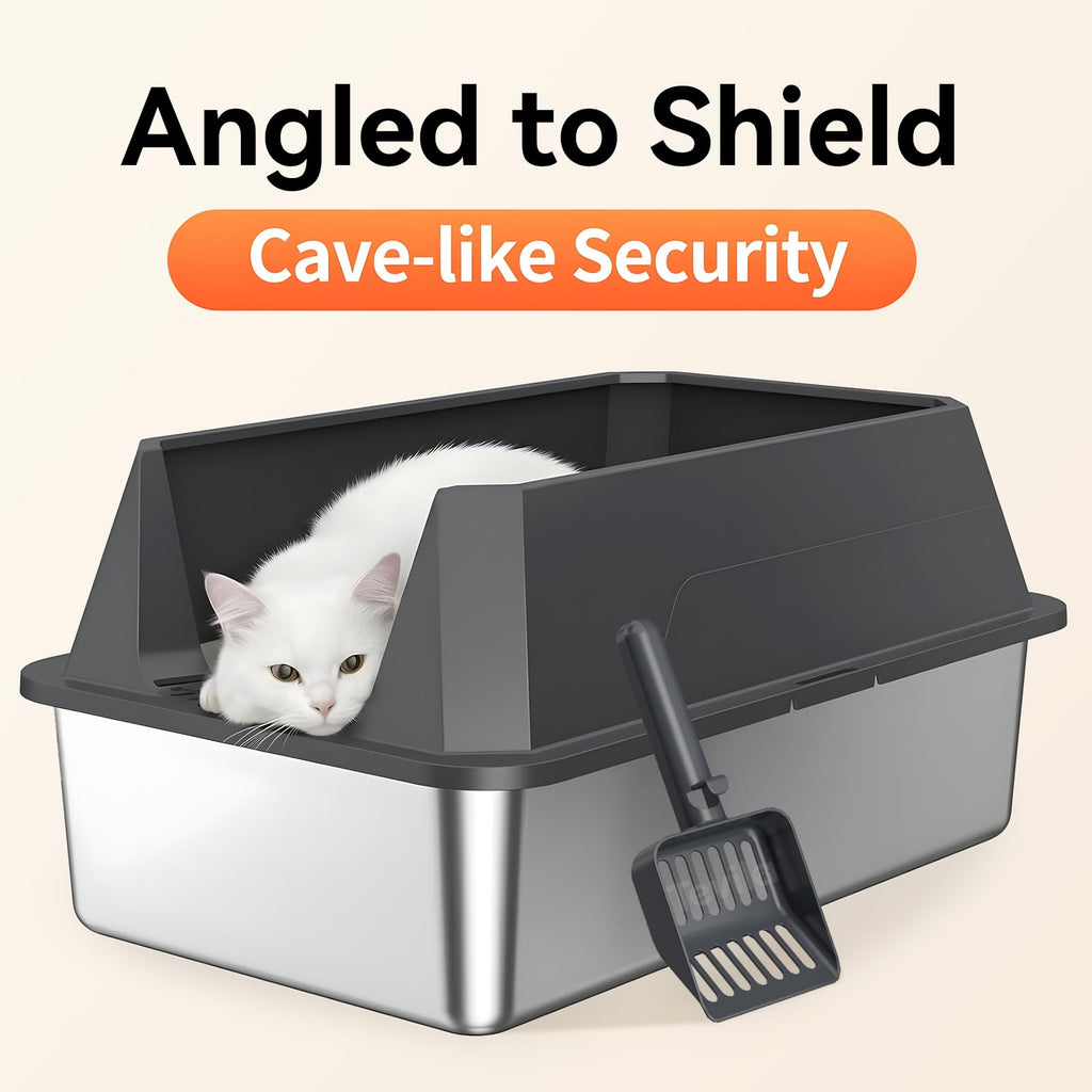 Stainless Steel Litter Box with Scoop A5599