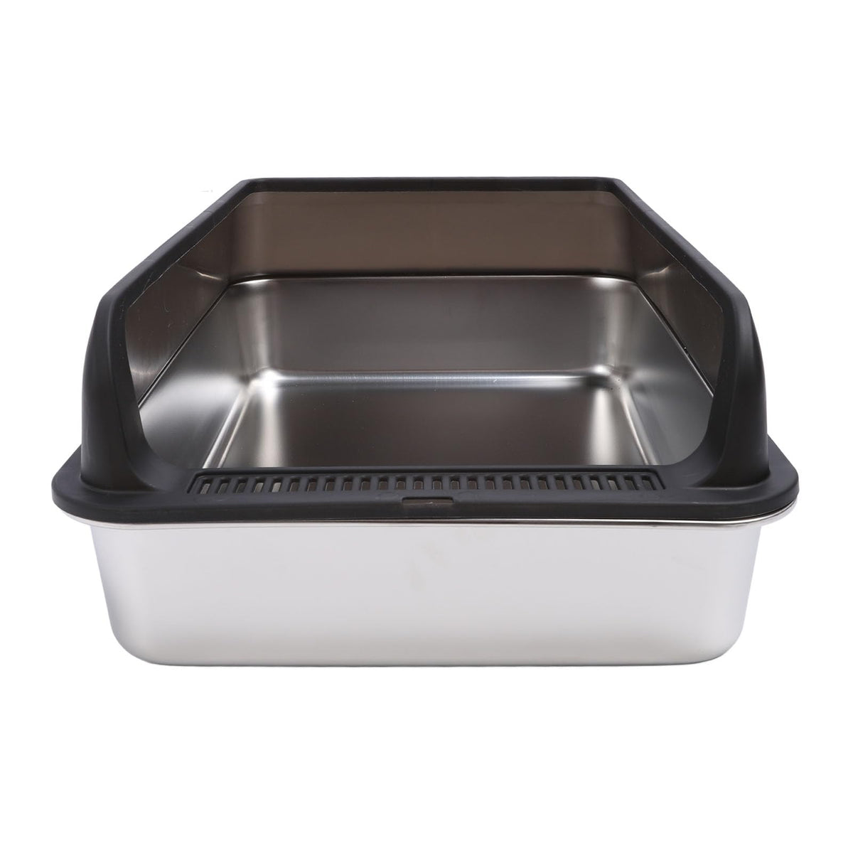 Stainless Steel High Sided Cat Litter Box with Lid S340868
