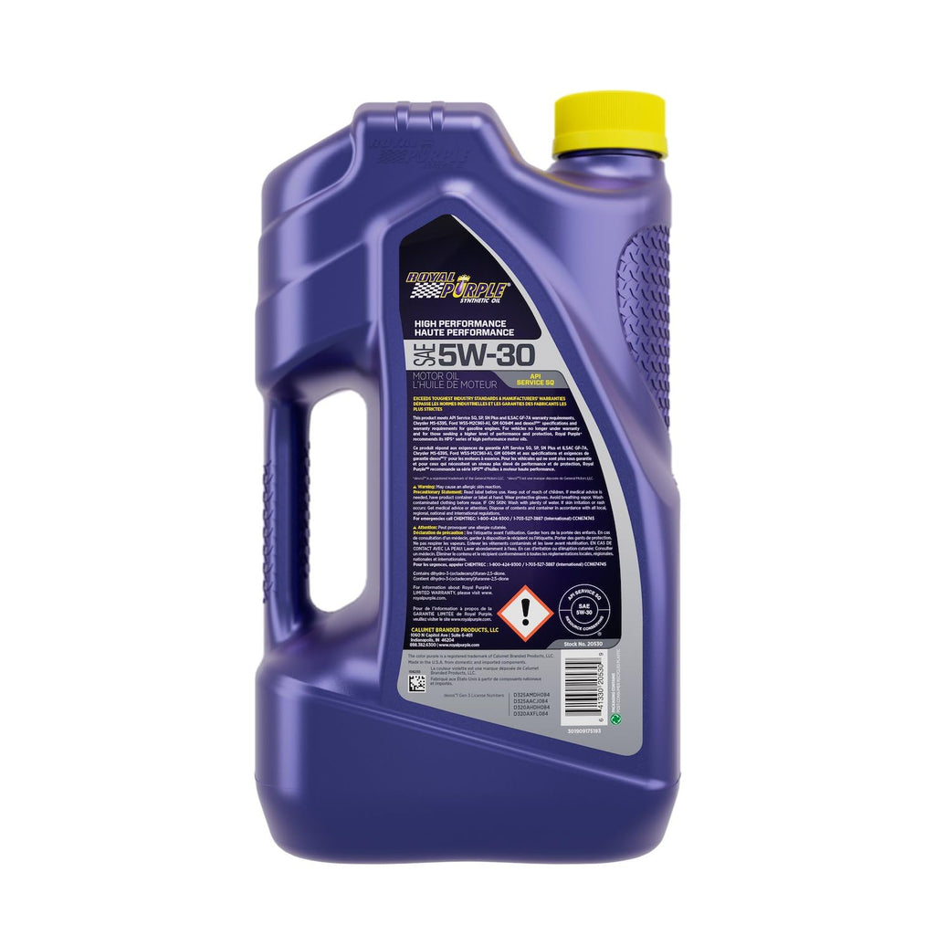 Synthetic 5W-30 Oil 5 Quart Bottle W22025