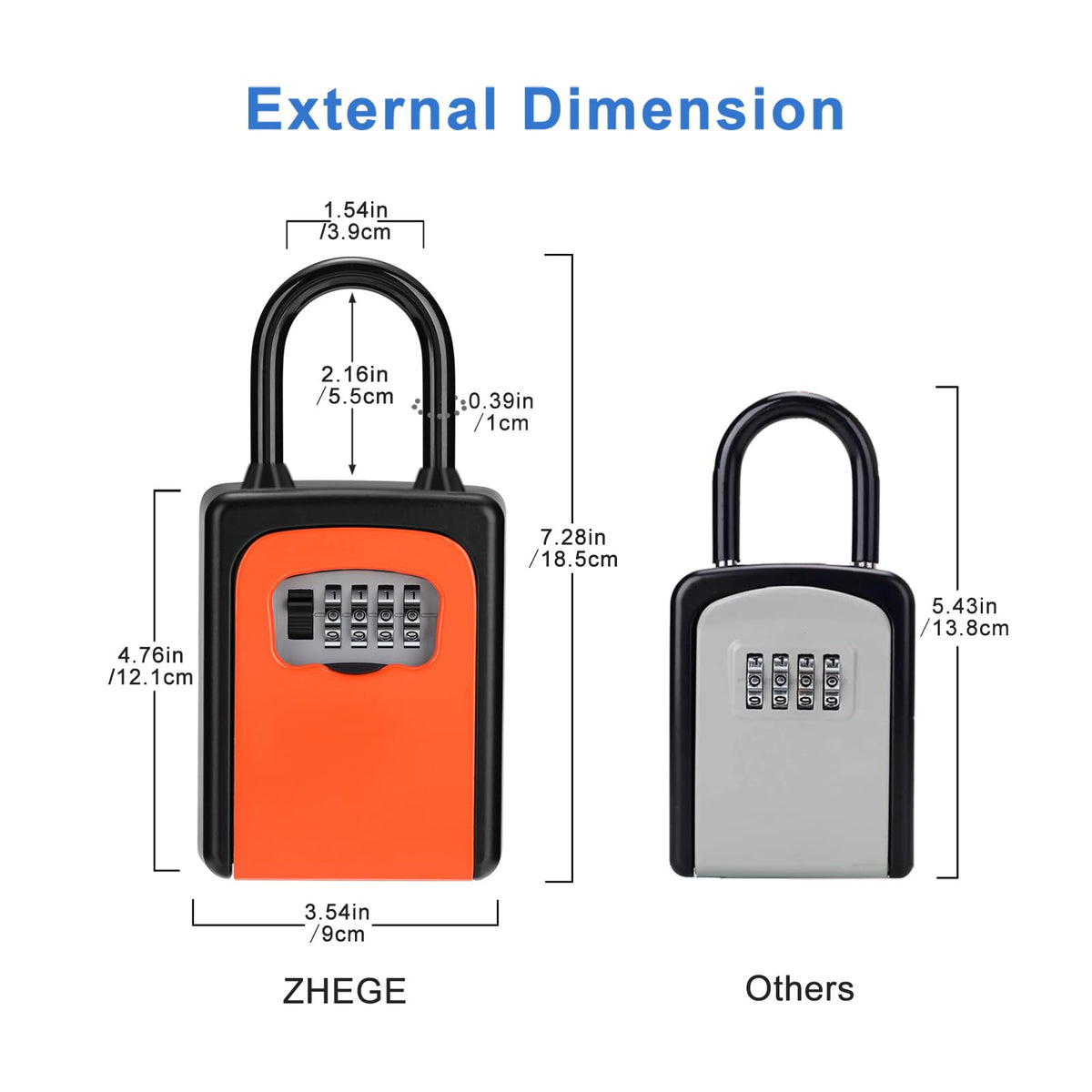 4 Digit Combination Lock Box C887