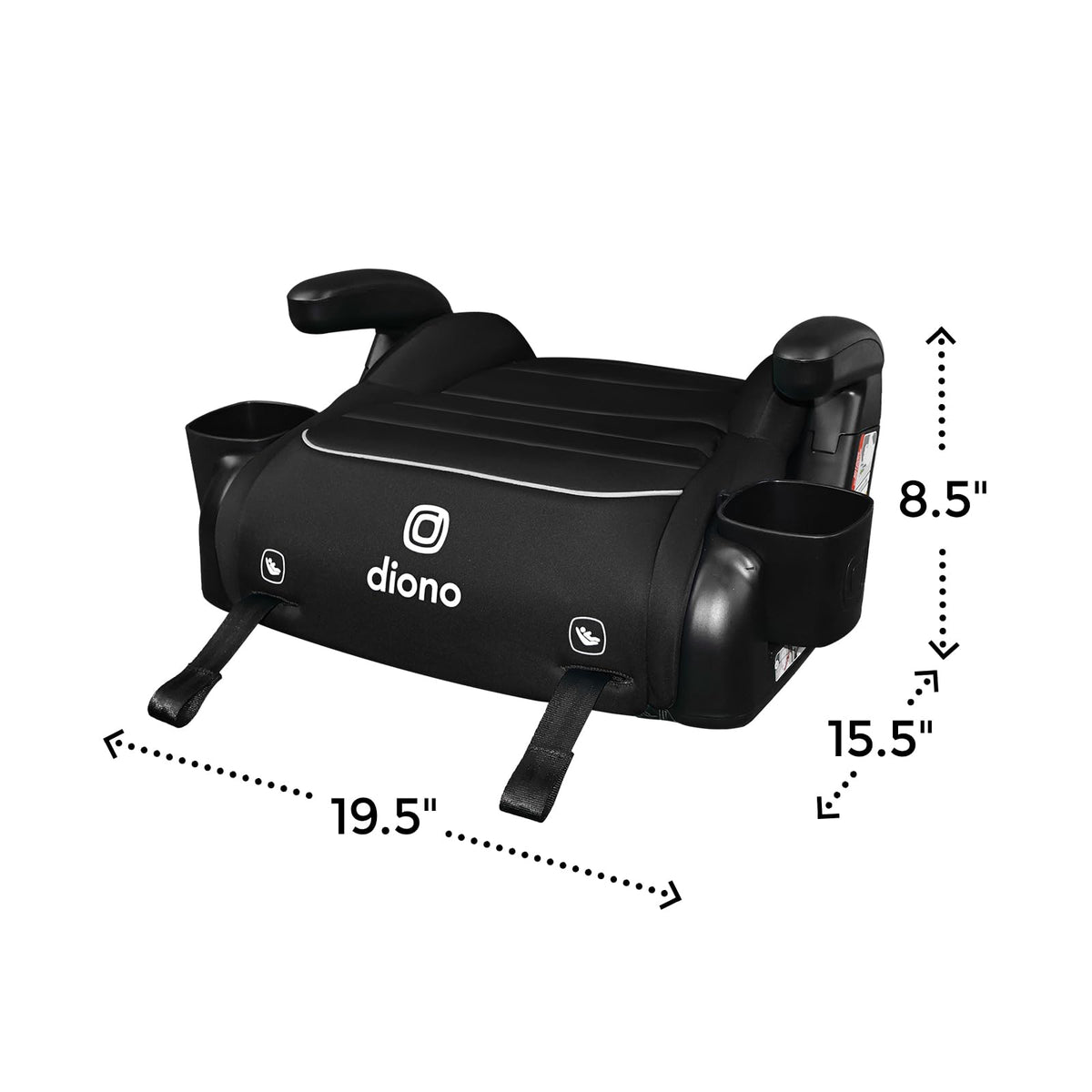 Black Backless Booster, Pack of 2 I217880