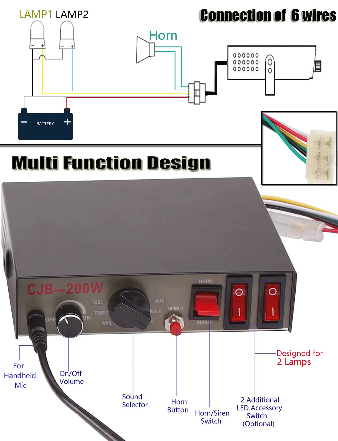 PA Speaker with Mic 12V I99033