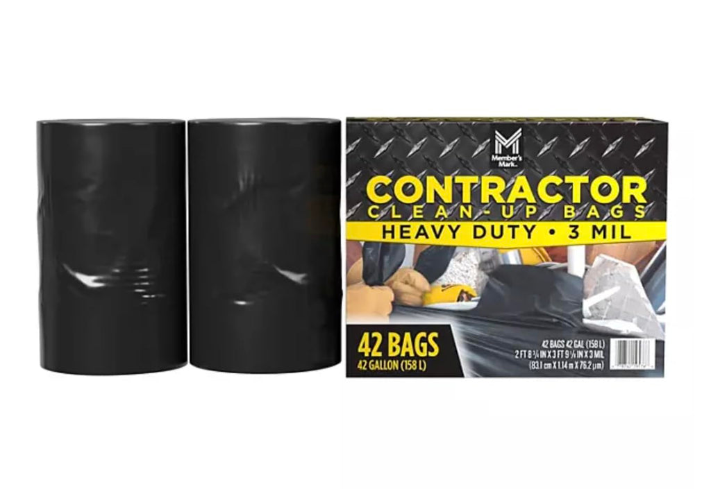 Commercial Contractor Clean-Up Trash Bags 42 gal. 42 ct. F8631