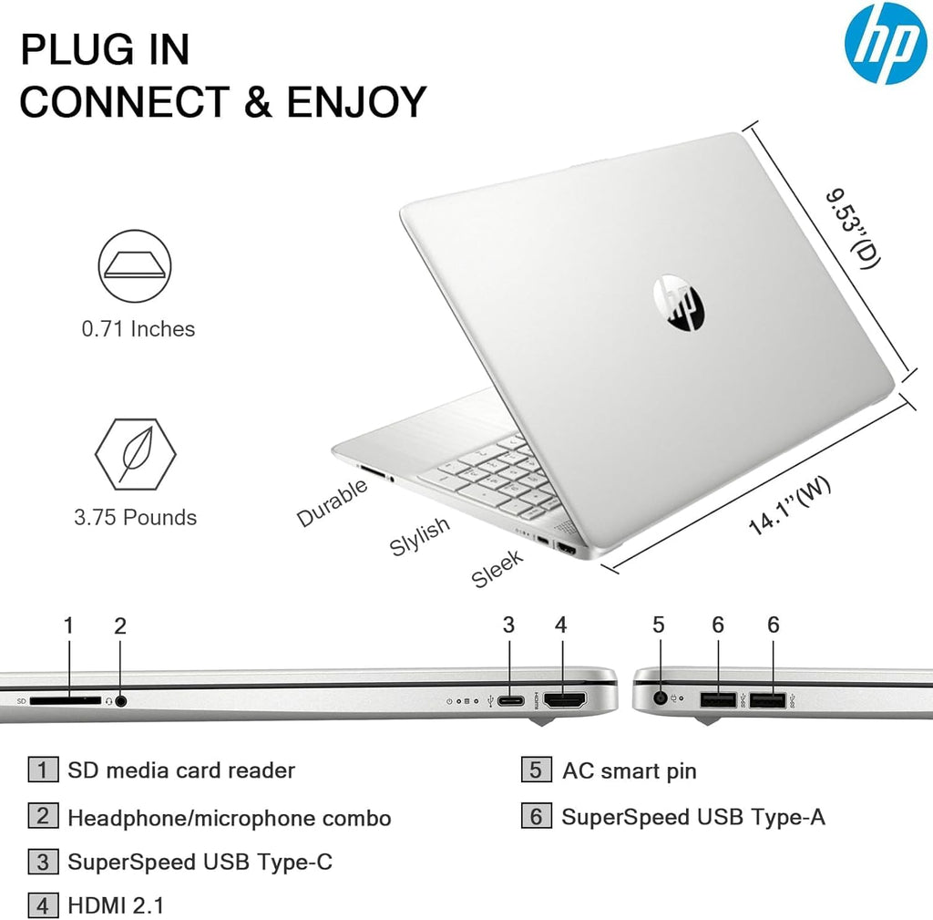 15.6" HD Touchscreen 6-Core i3 16GB RAM 1TB Storage Laptop K464