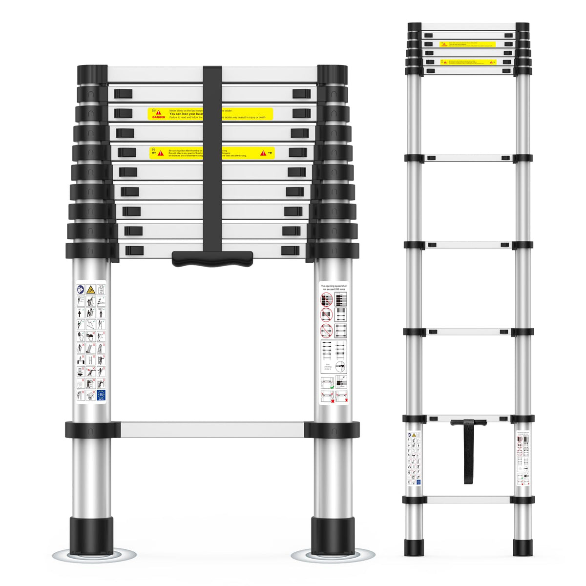 10.5FT Aluminum Telescoping Ladder T49297