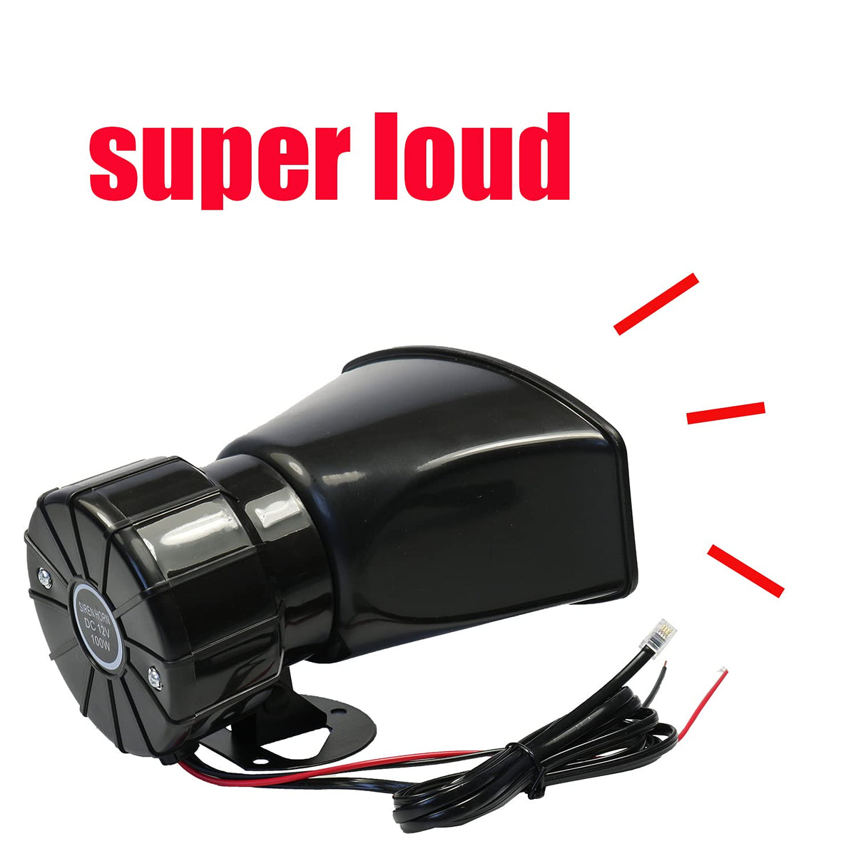 7 Tone 100W 12V Car Siren Horn with Microphone C25925