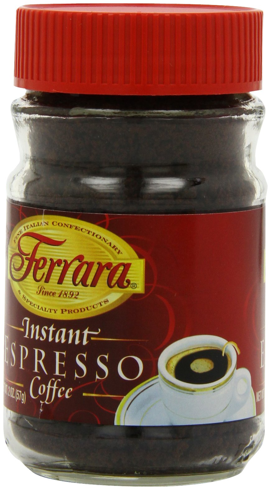 Instant Espresso Coffee 2 oz Glass Jars Pack of 6 J5149