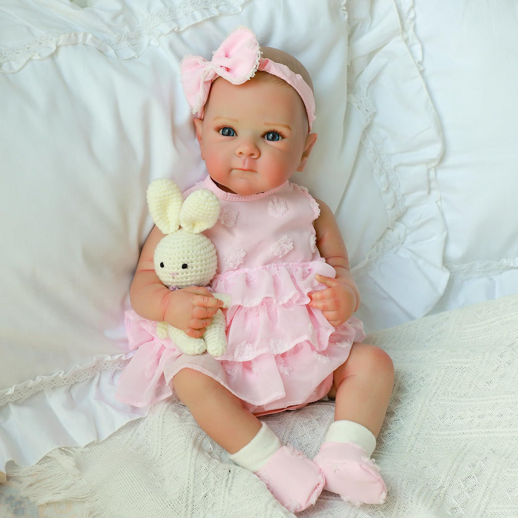 20 Inch Realistic Lifelike Newborn Baby Doll Girl with Vinyl Body S197
