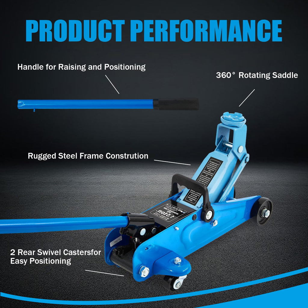 1.5 Ton Low Profile Steel Floor Jack O102