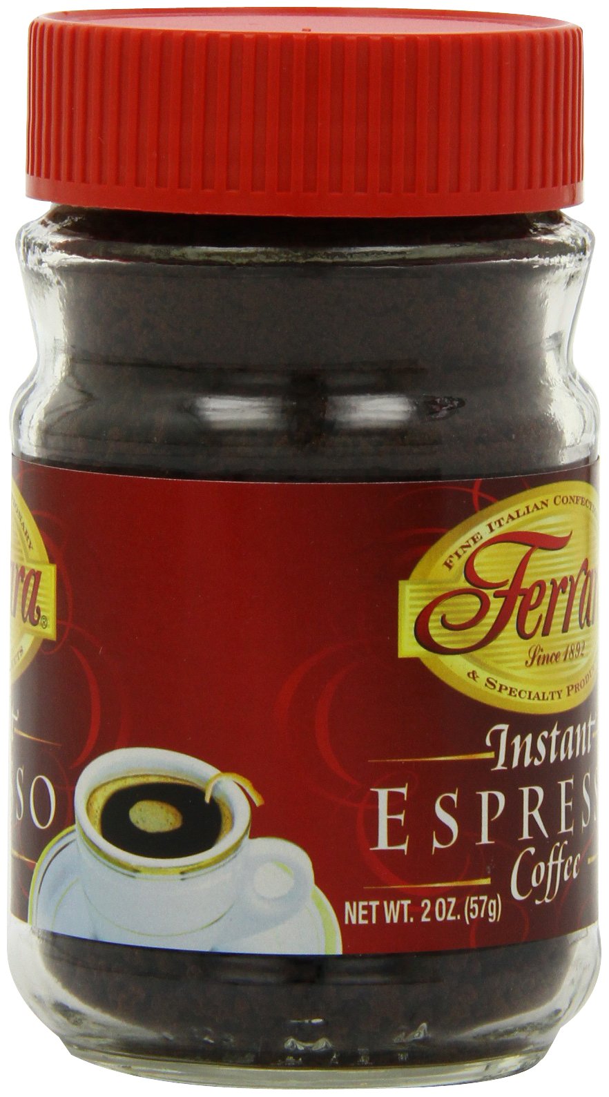 Instant Espresso Coffee 2 oz Glass Jars Pack of 6 J5149