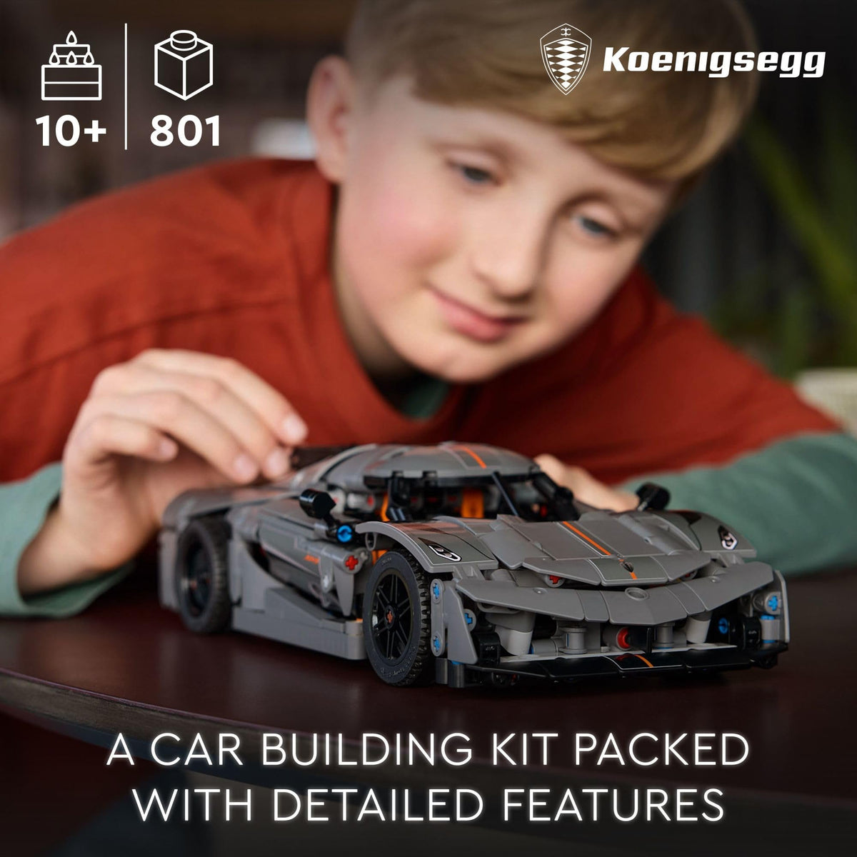 Grey Hypercar Building Set S625334