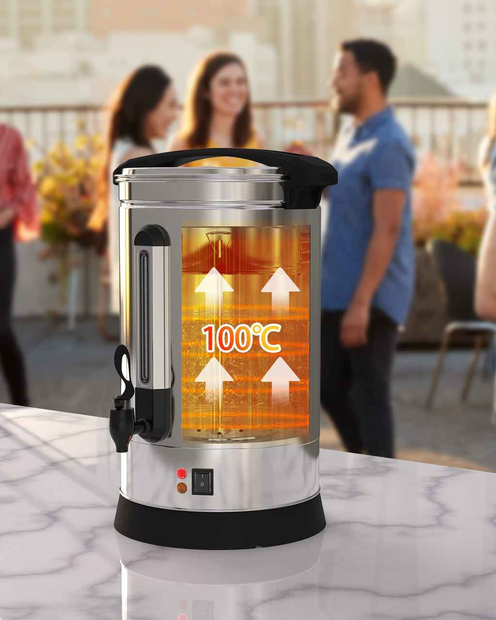 120 Cup Stainless Steel Electric Coffee Urn S93802
