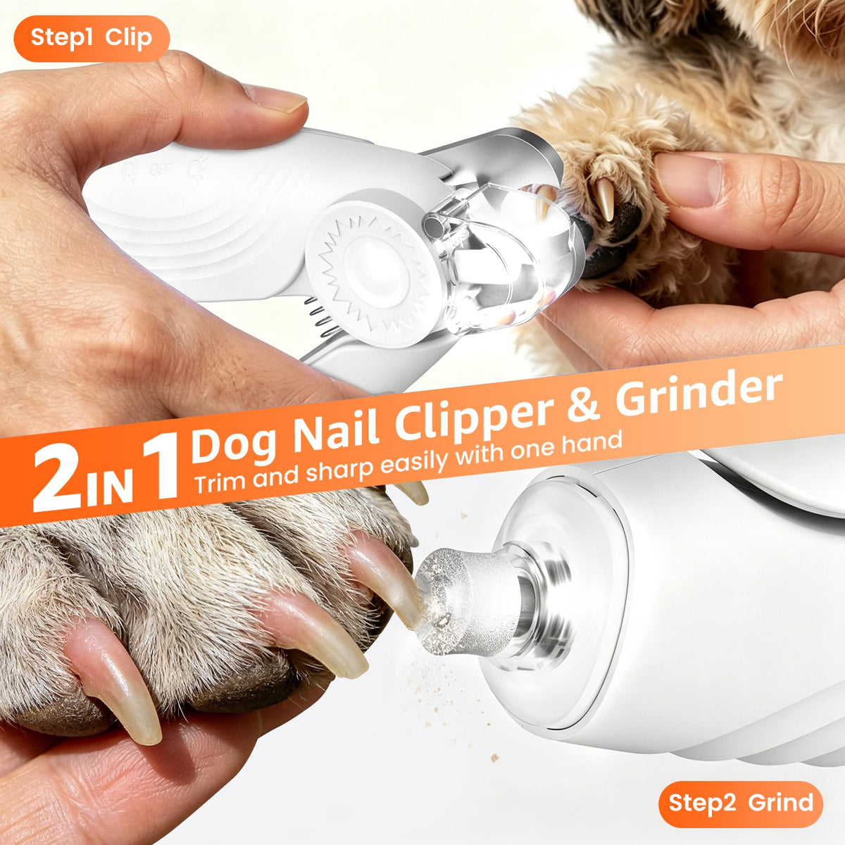 2-in-1 Dog & Cat Nail Clippers and Grinder T25798