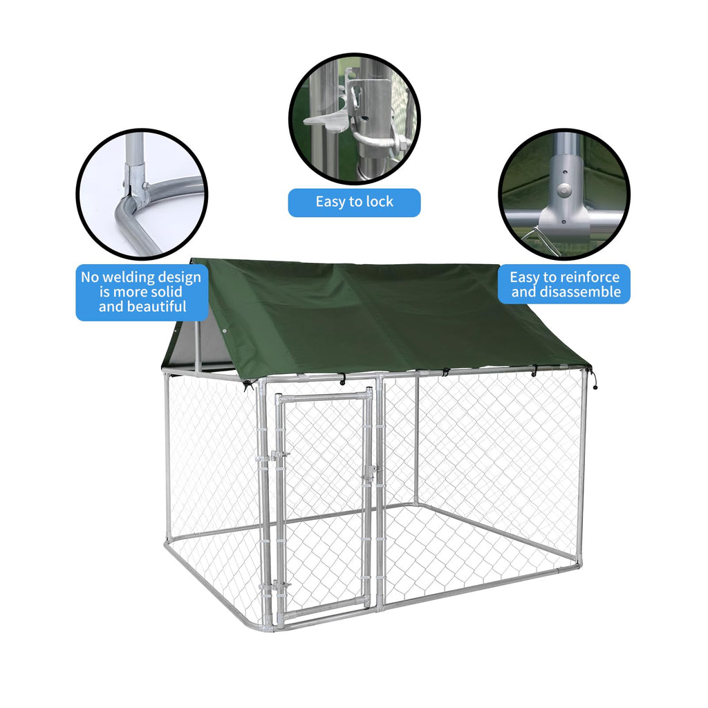 80"x80"x70" Outdoor Dog Kennel R37099