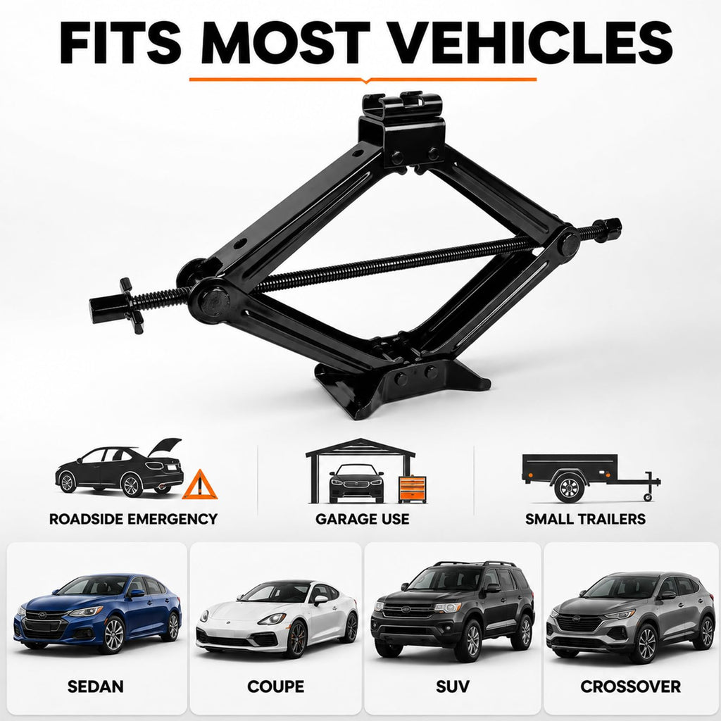 3 Ton Scissor Car Jack Kit with Ratchet Wrench P84189