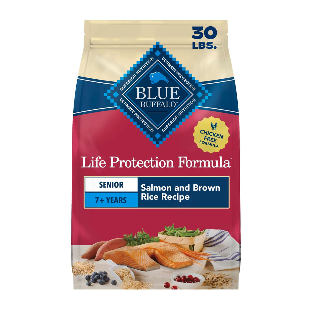 Salmon Senior Dry Dog Food, 30 lb G67575