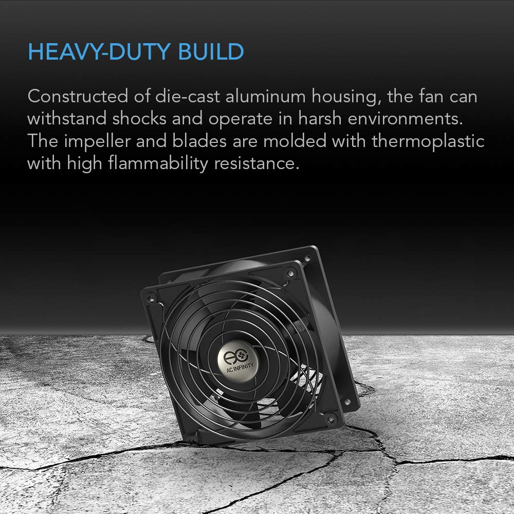 Quiet Muffin Fan 5" 120V AC 120mm x 25mm Z47918