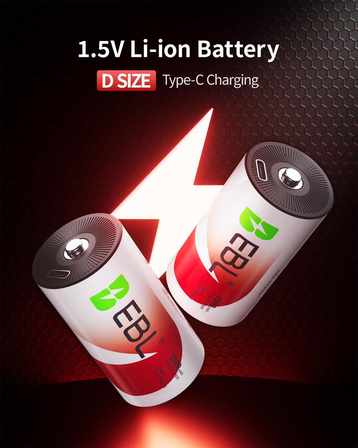 Rechargeable D Batteries 4 Pack M44661
