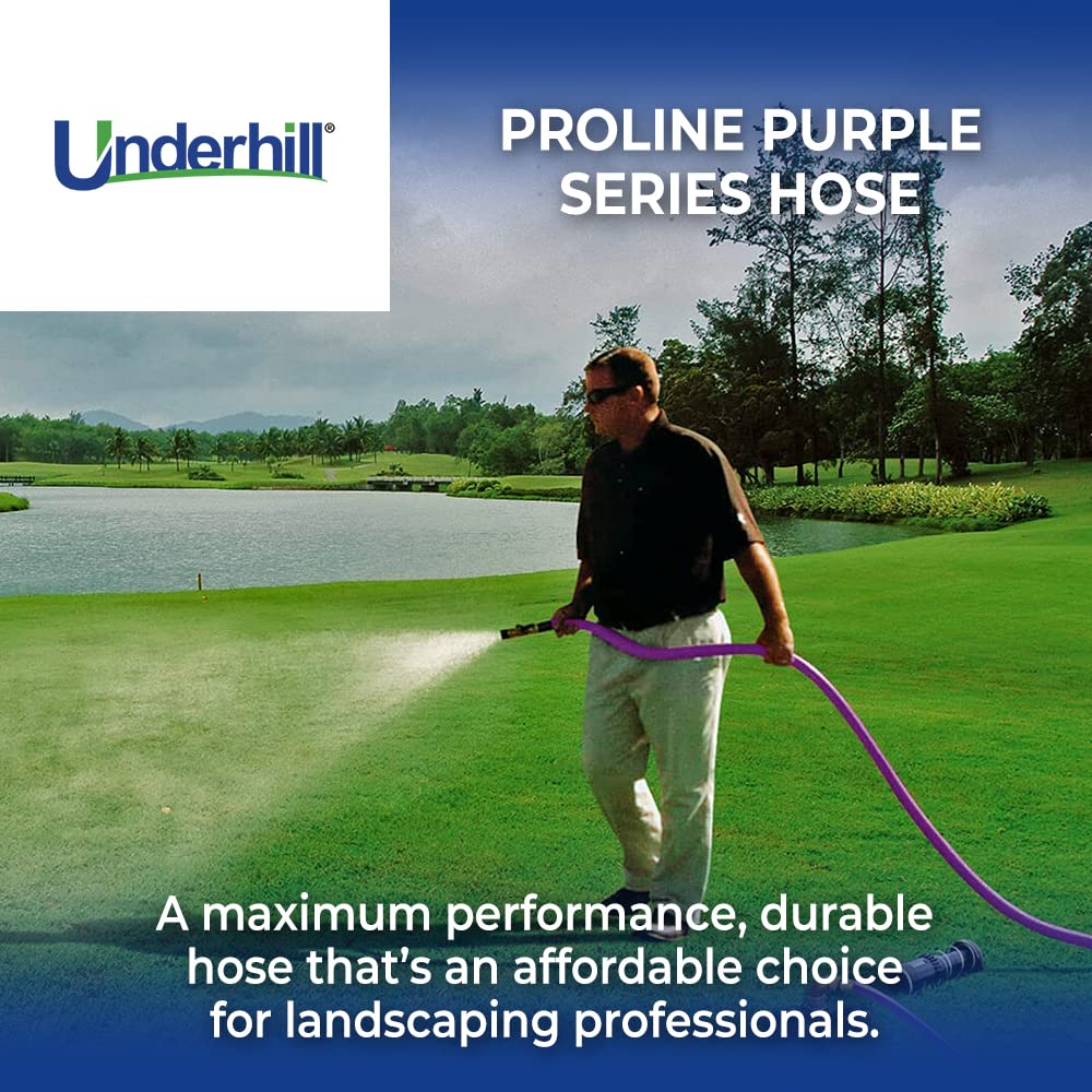 Purple 100 ft Lightweight Flexible Anti-Kink Garden Water Hose ¾ Inch 500 psi A257