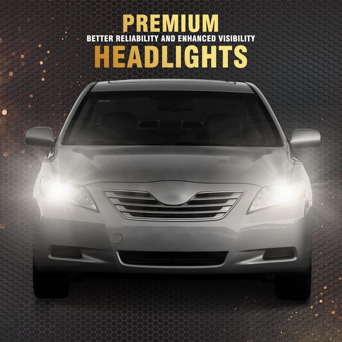 Camry Headlight Assembly Clear Lens Black Housing Left and Right Pair L569