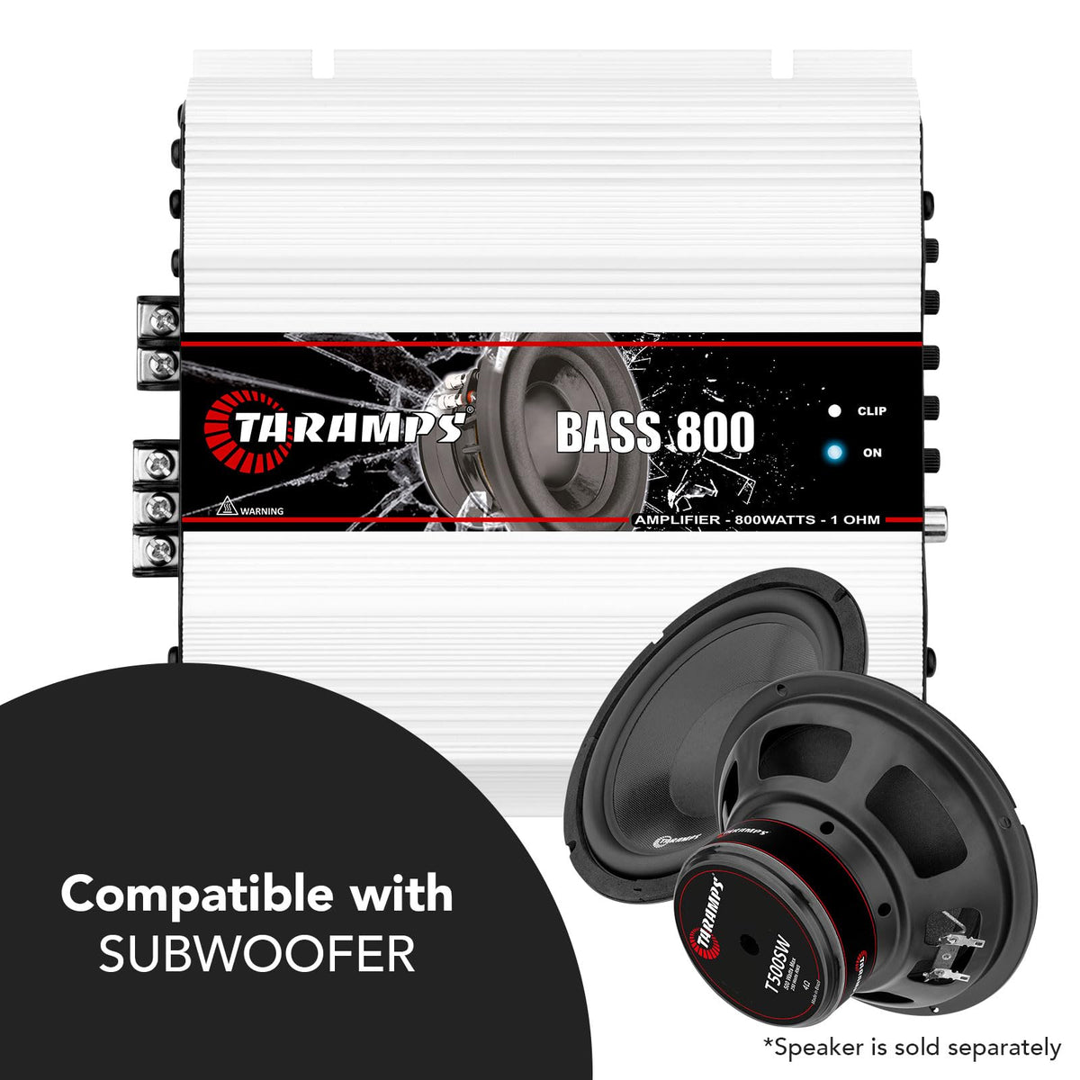 1 Ohm 800W RMS Monoblock Car Subwoofer Amplifier I317