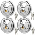 Keyed-Alike Disc Padlock 4-Pack D6071