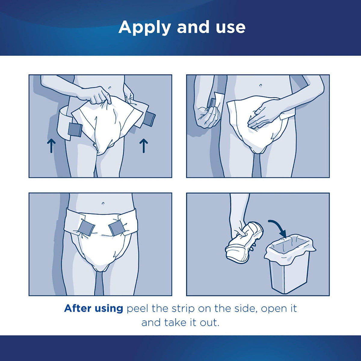 Adult Incontinence Briefs Medium Heavy Absorbency 96ct Case G221206