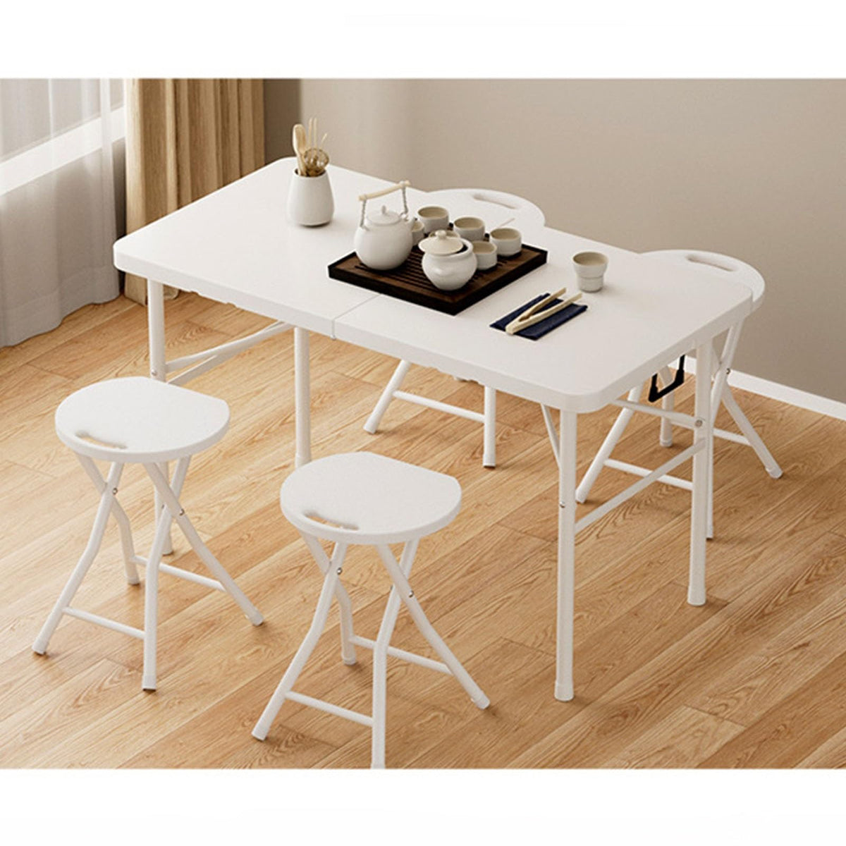 18 Inch Lightweight Folding Bar Stool with Handle H42842