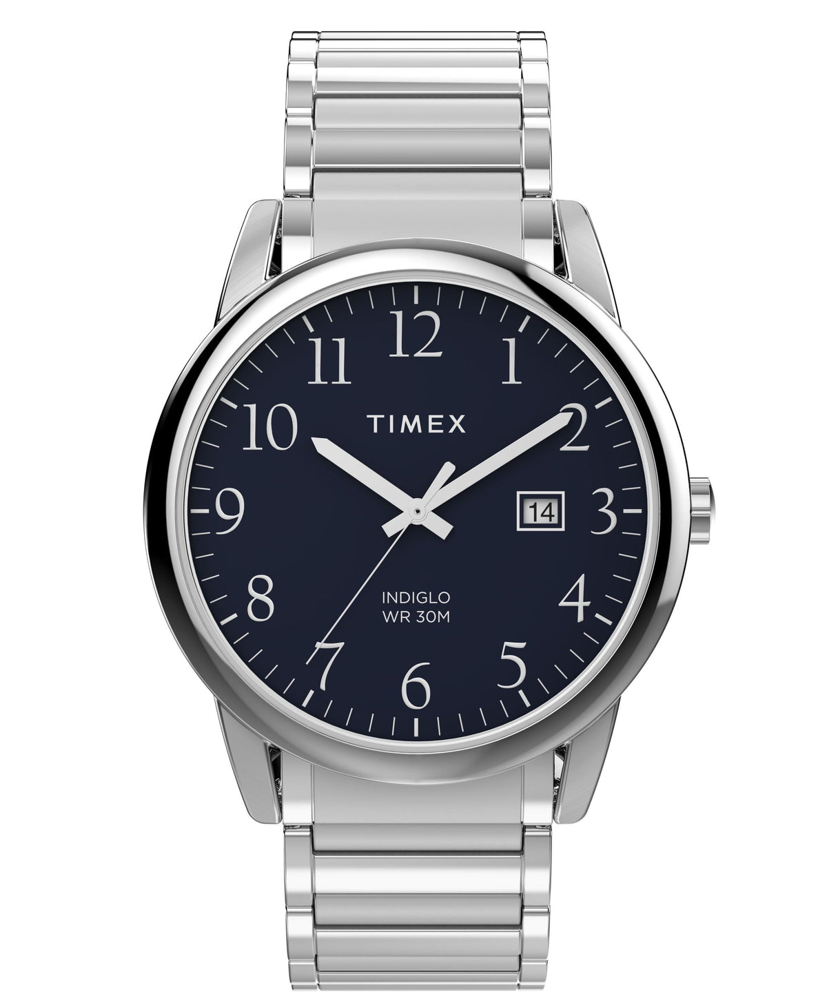 Men's 40mm Watch Blue Dial Silver-Tone Q473279