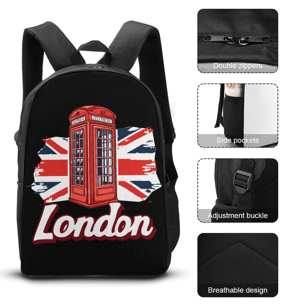 Backpack with Lunch Box Pencil Case D6640