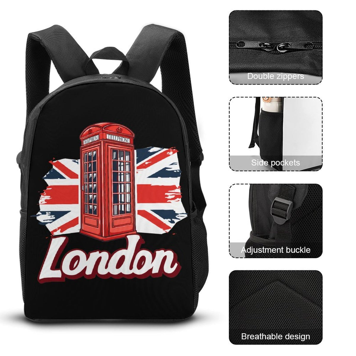 Backpack with Lunch Box Pencil Case D6640