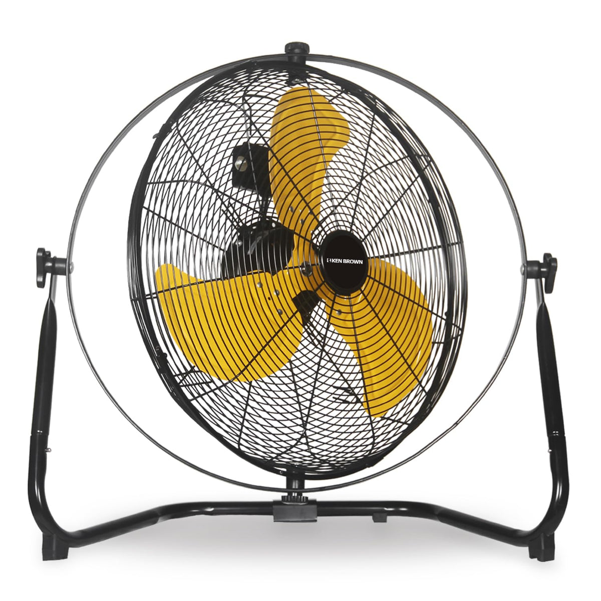 20 Inch Heavy Duty Industrial Metal Floor Fan with Dual 720° Rotation, 3 Speeds P537