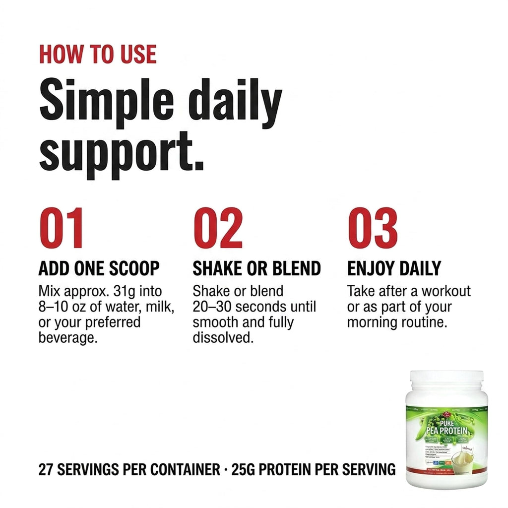 Unflavored Pea Protein Powder E467