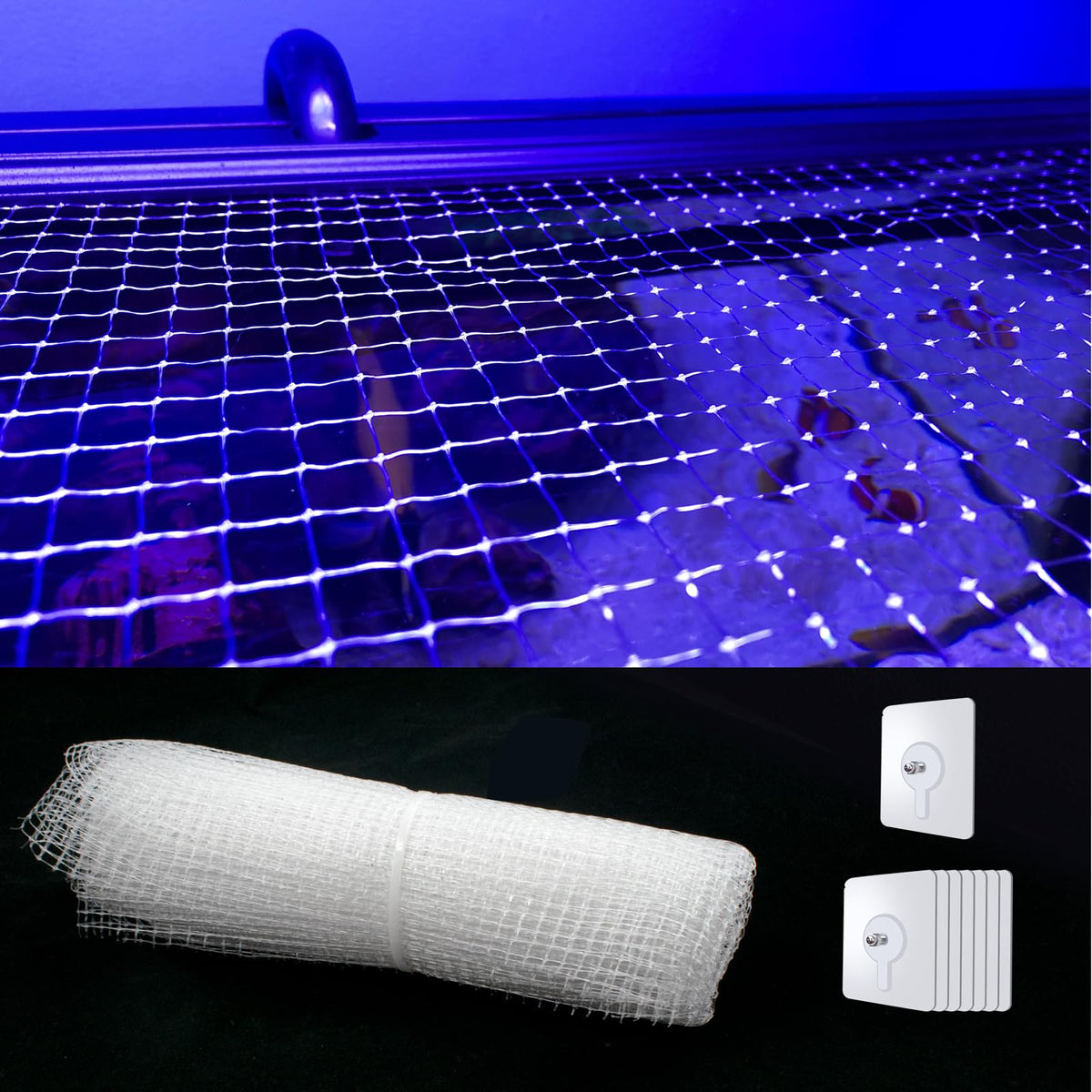 Clear Mesh Netting with 8 Screws Q607365