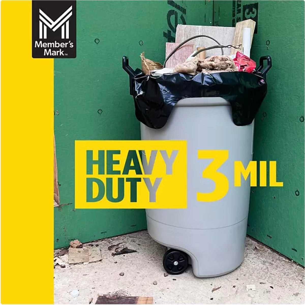 Commercial Contractor Clean-Up Trash Bags 42 gal. 42 ct. F8631