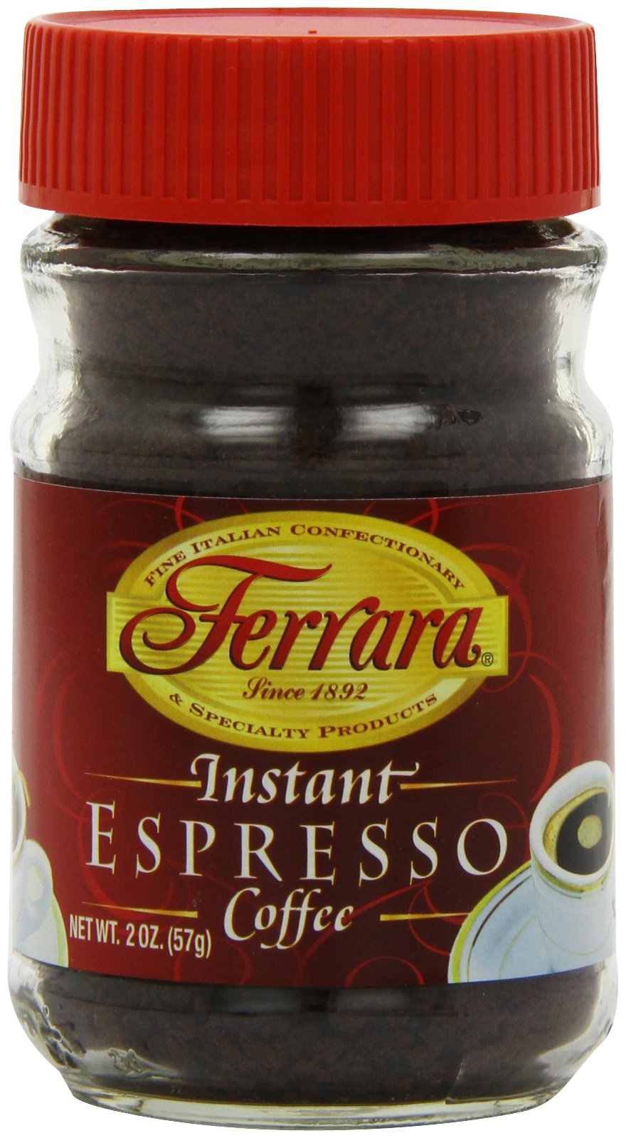 Instant Espresso Coffee 2 oz Glass Jars Pack of 6 J5149