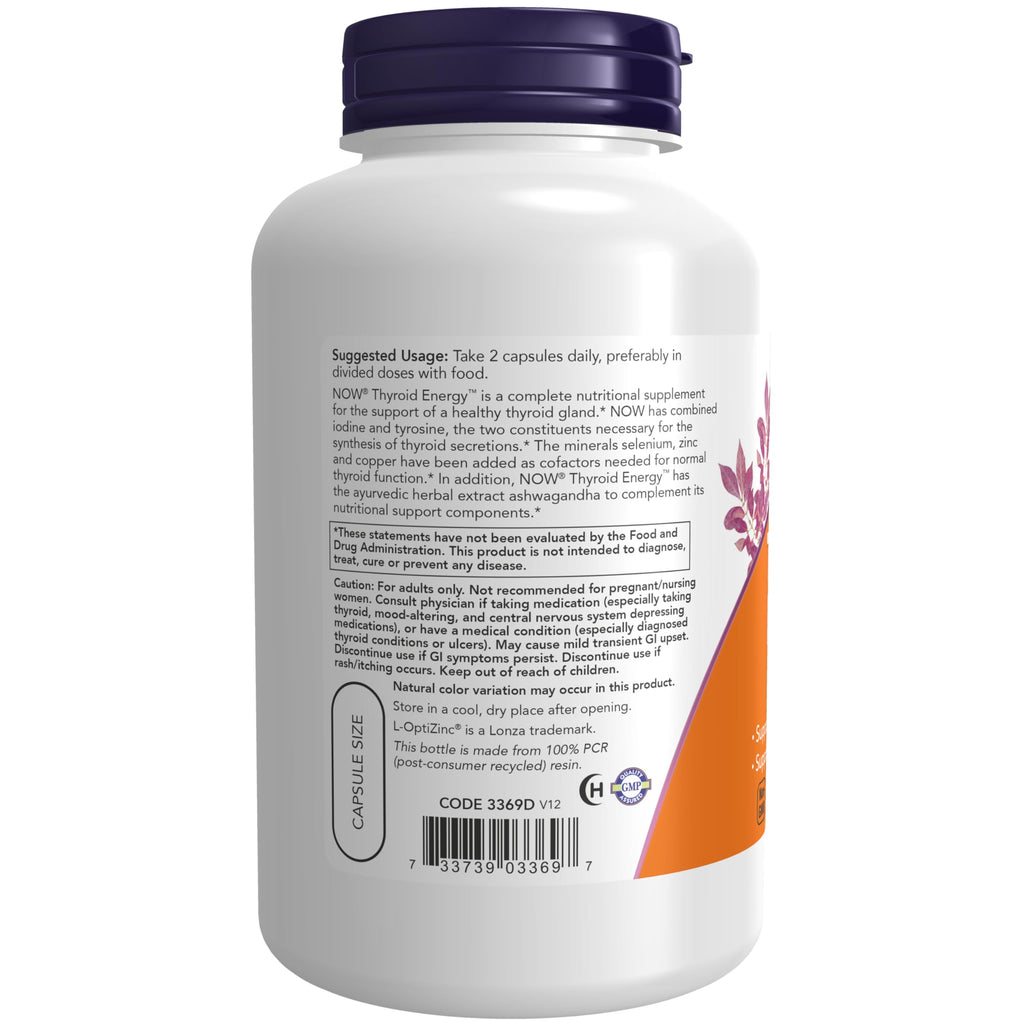 Iodine and Tyrosine 180 Veg Caps J314