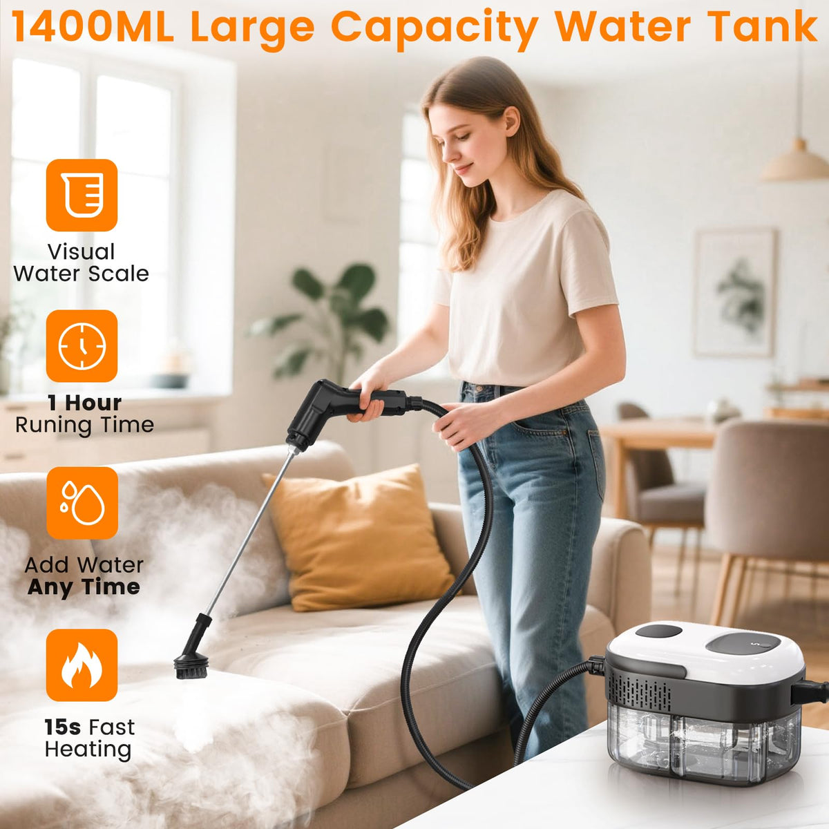 3-Level Handheld Steam Cleaner P1937