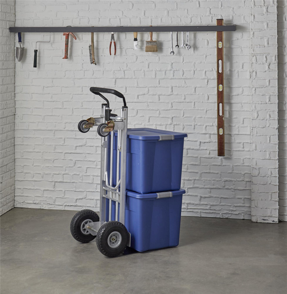 3-in-1 Folding Hand Truck Cart with Flat-Free Wheels A899248
