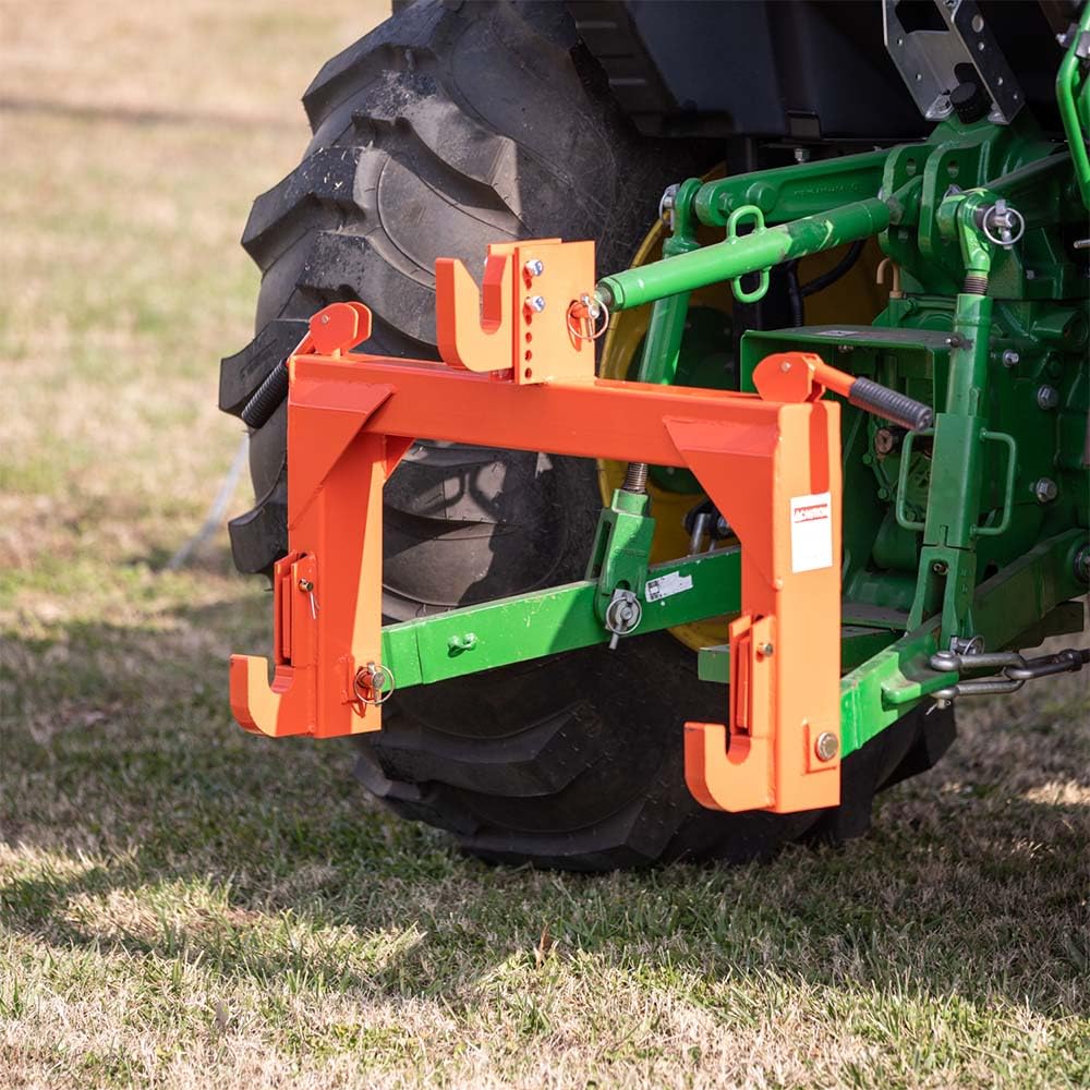 3 Point Quick Hitch Category 1 Tractor 3000 LB Lifting Capacity Orange B603