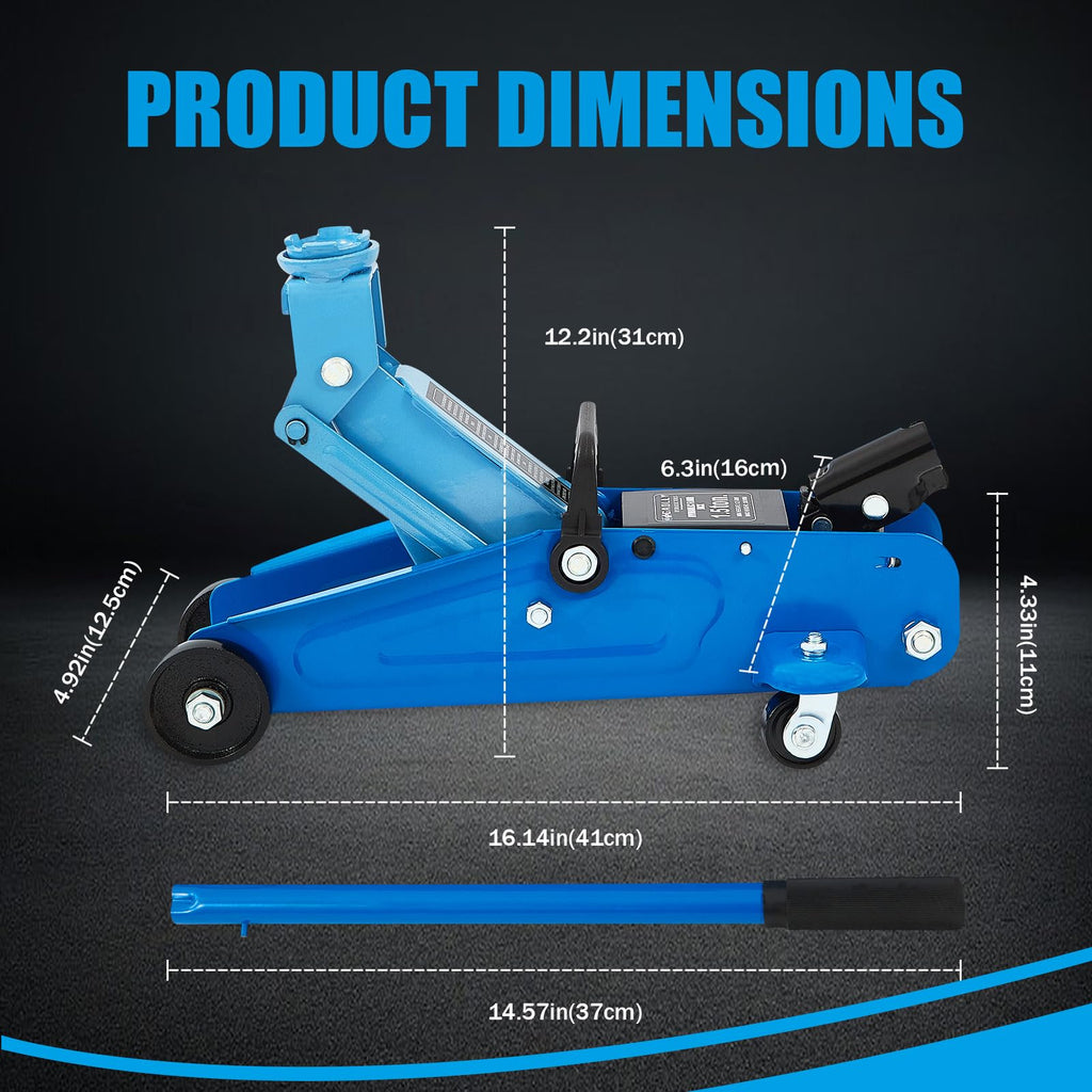 1.5 Ton Low Profile Steel Floor Jack O102