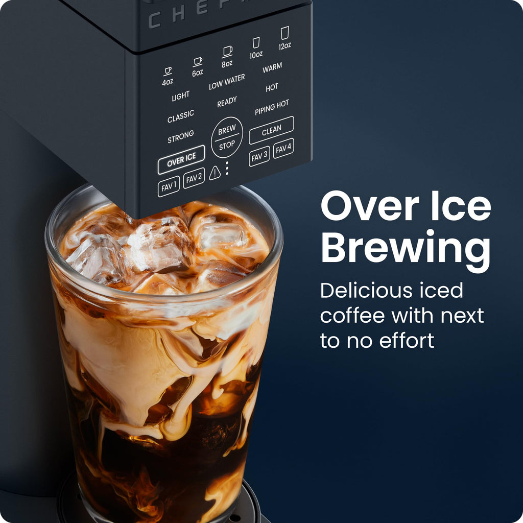 Single Serve Coffee Maker with Brew Strength Settings, 45 oz Removable Water Reservoir P25550