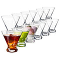 Stemless Martini Glasses Set of 12, 7.5 oz W362