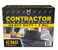 Commercial Contractor Clean-Up Trash Bags 42 gal. 42 ct. F8631