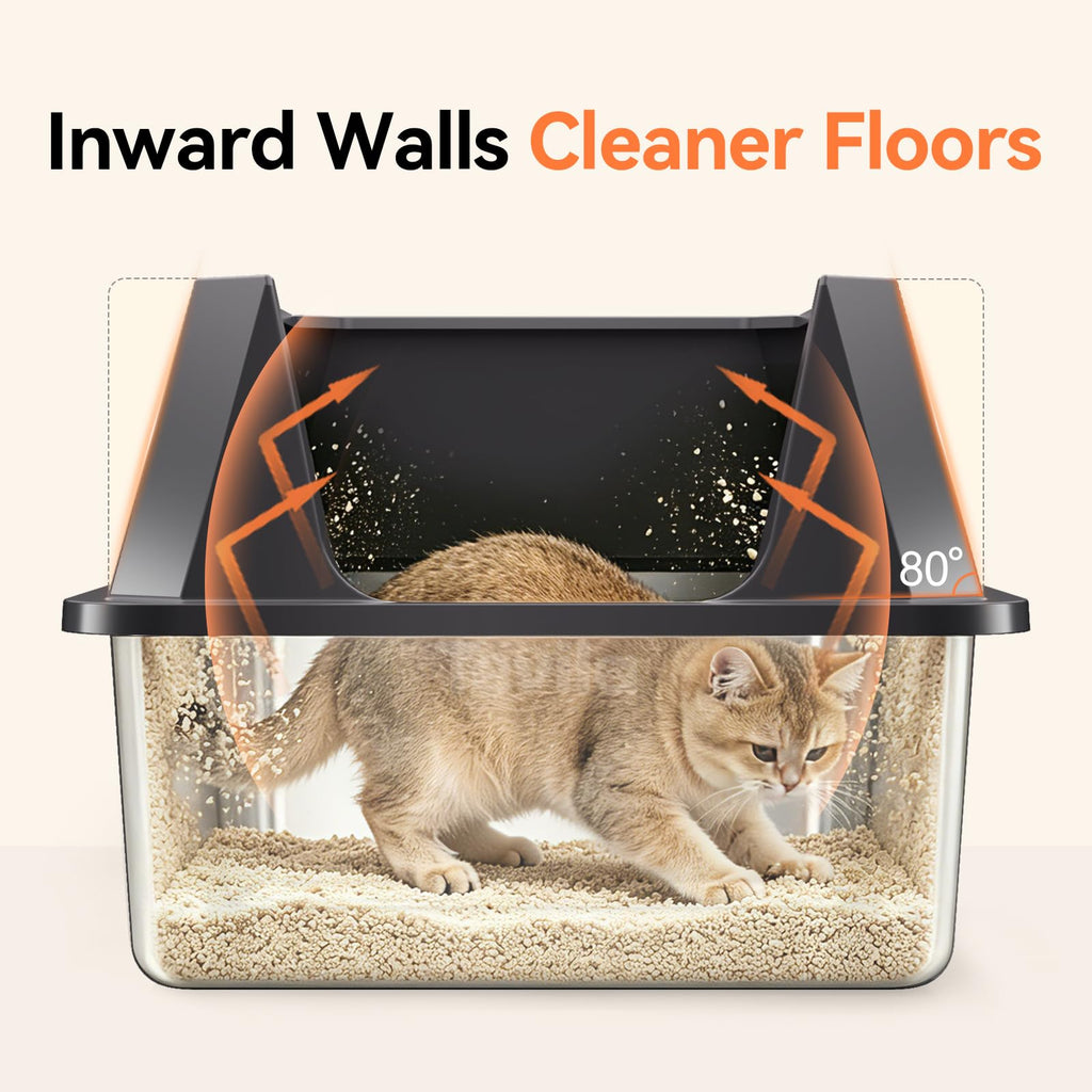 Stainless Steel Litter Box with Scoop A5599