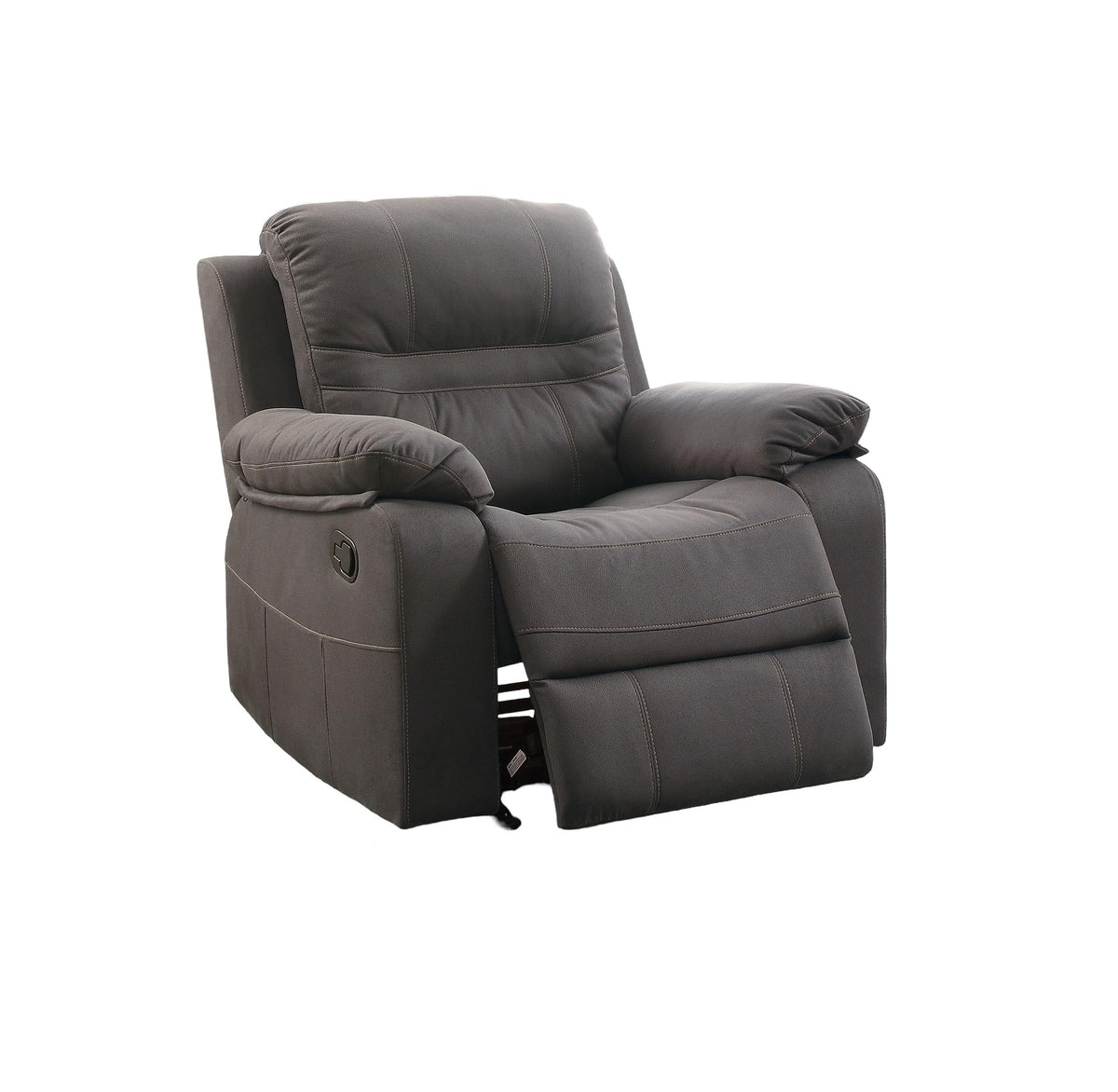 Slate Blue Breathable Leatherette Recliner Chair B45430