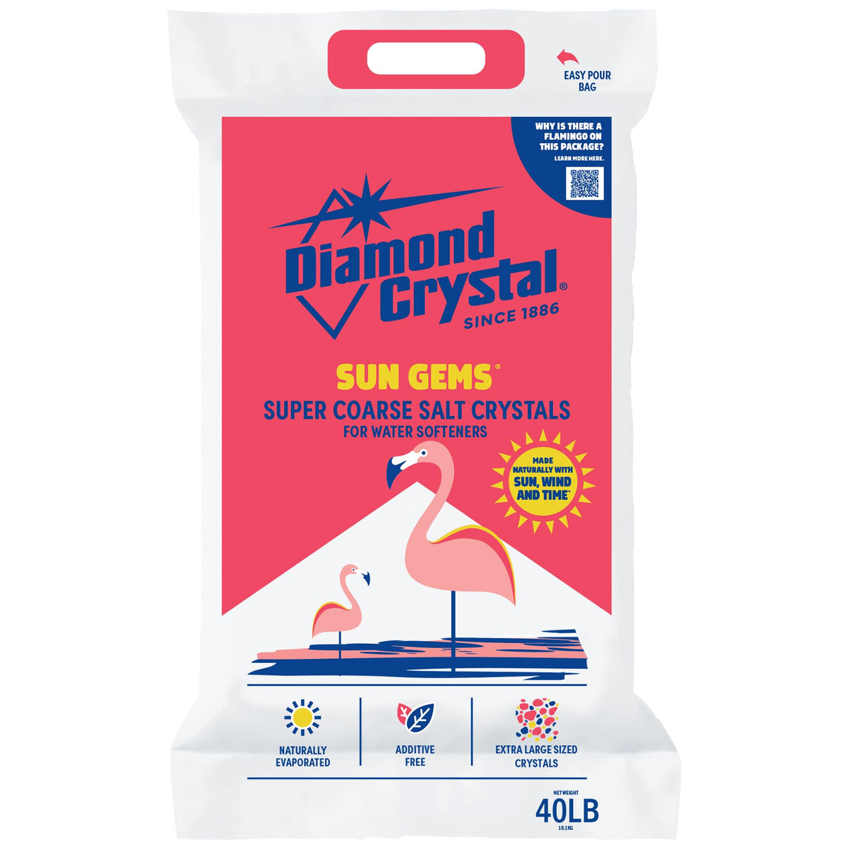 Coarse Salt Crystals, 40 Pounds E62393